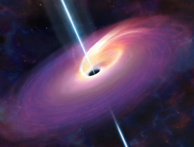 Light emitted from black hole