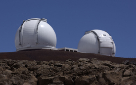 The two Keck telescopes
